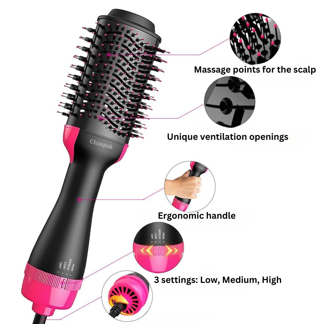 AirGlam ™ - Hair Dryer Brush